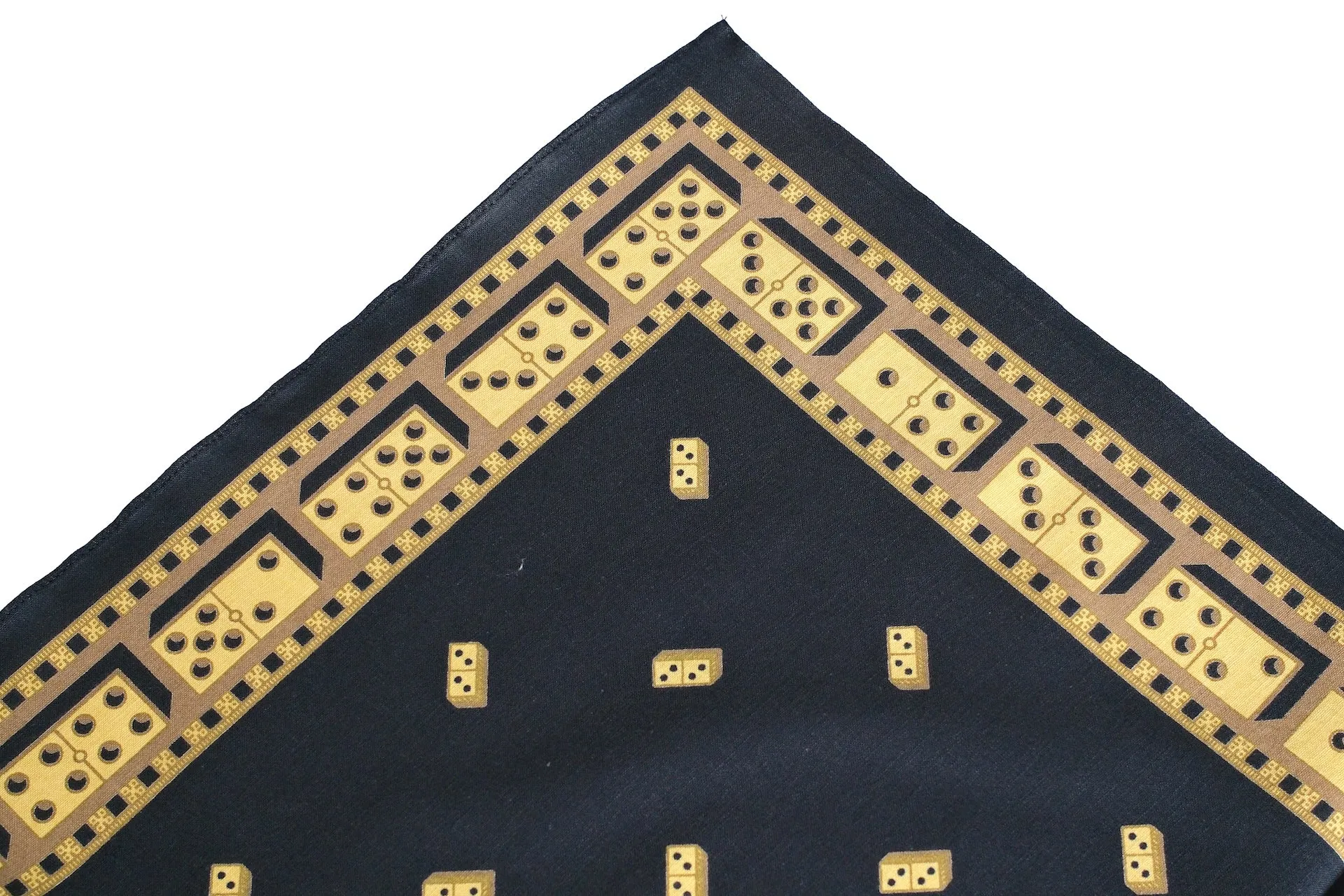 Warehouse "Domino" Selvage Bandana (Black)