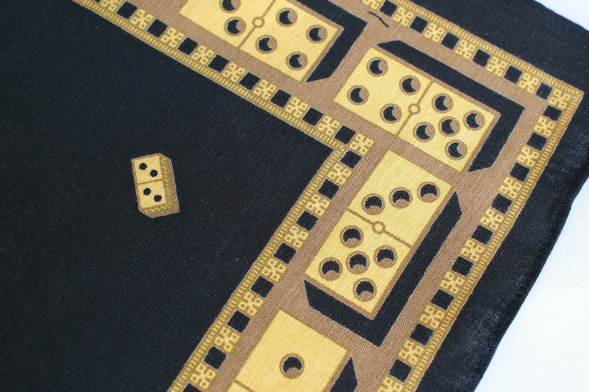 Warehouse "Domino" Selvage Bandana (Black)