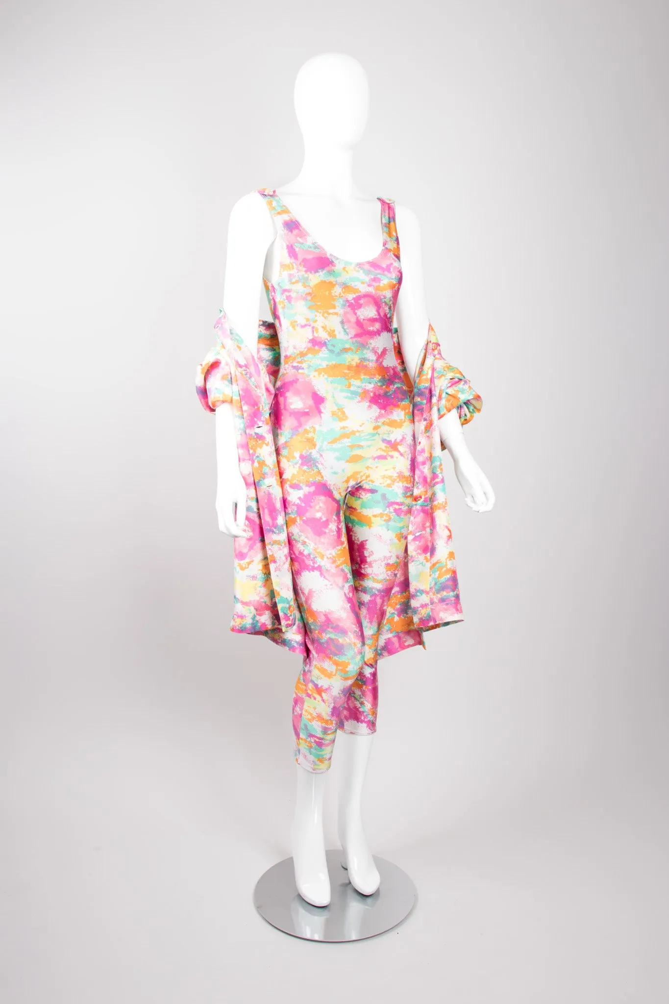 Watercolor Jumpsuit & Shirt Set