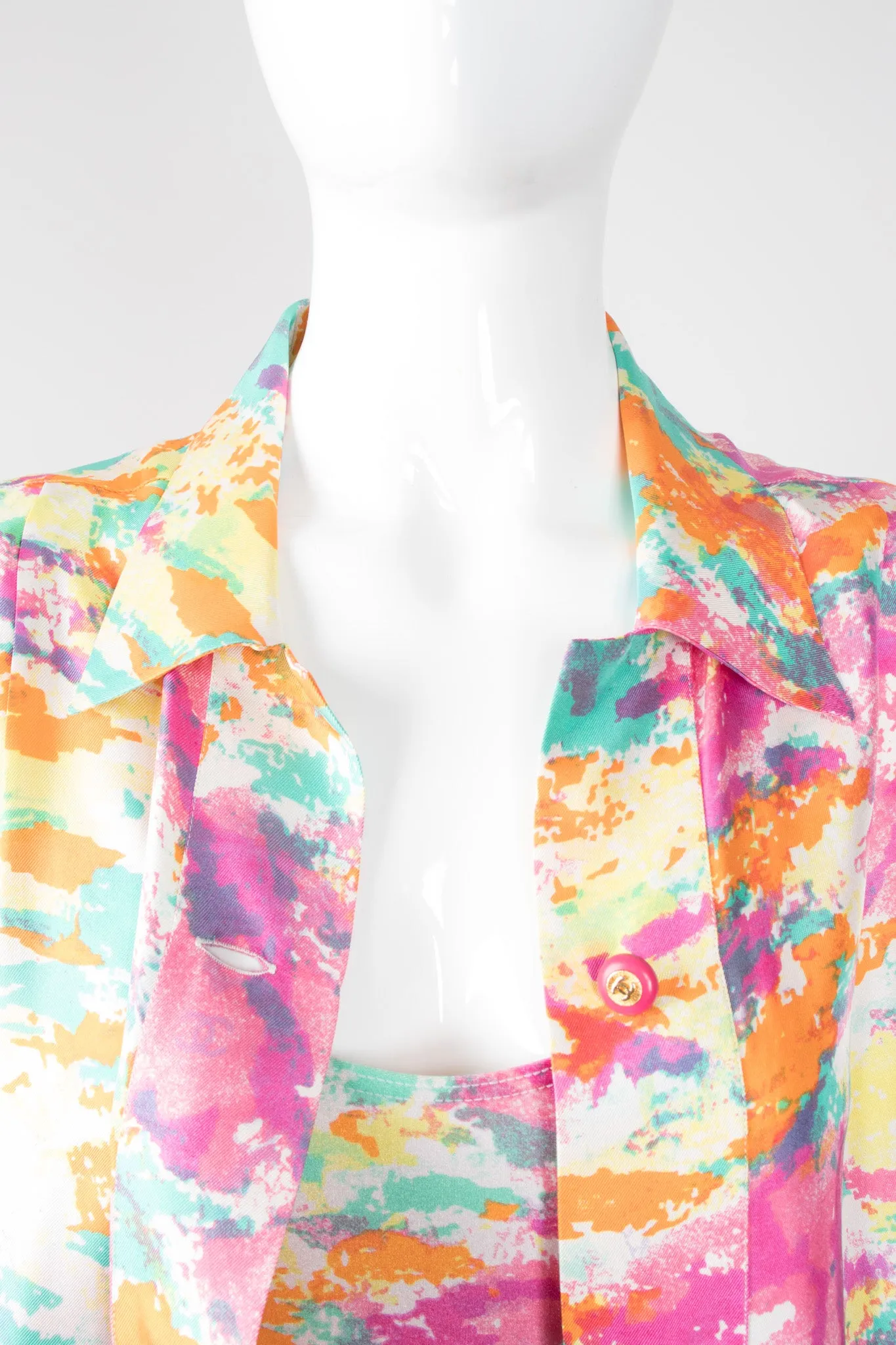 Watercolor Jumpsuit & Shirt Set