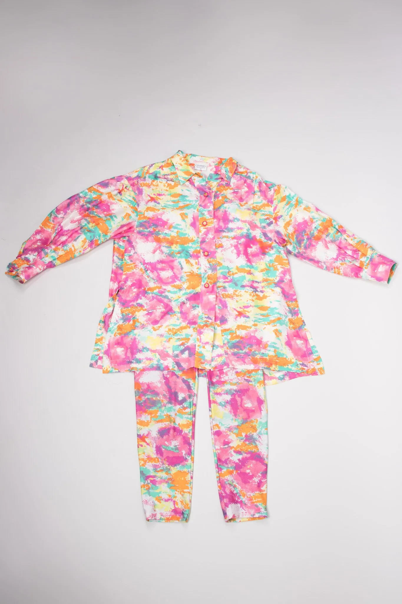 Watercolor Jumpsuit & Shirt Set