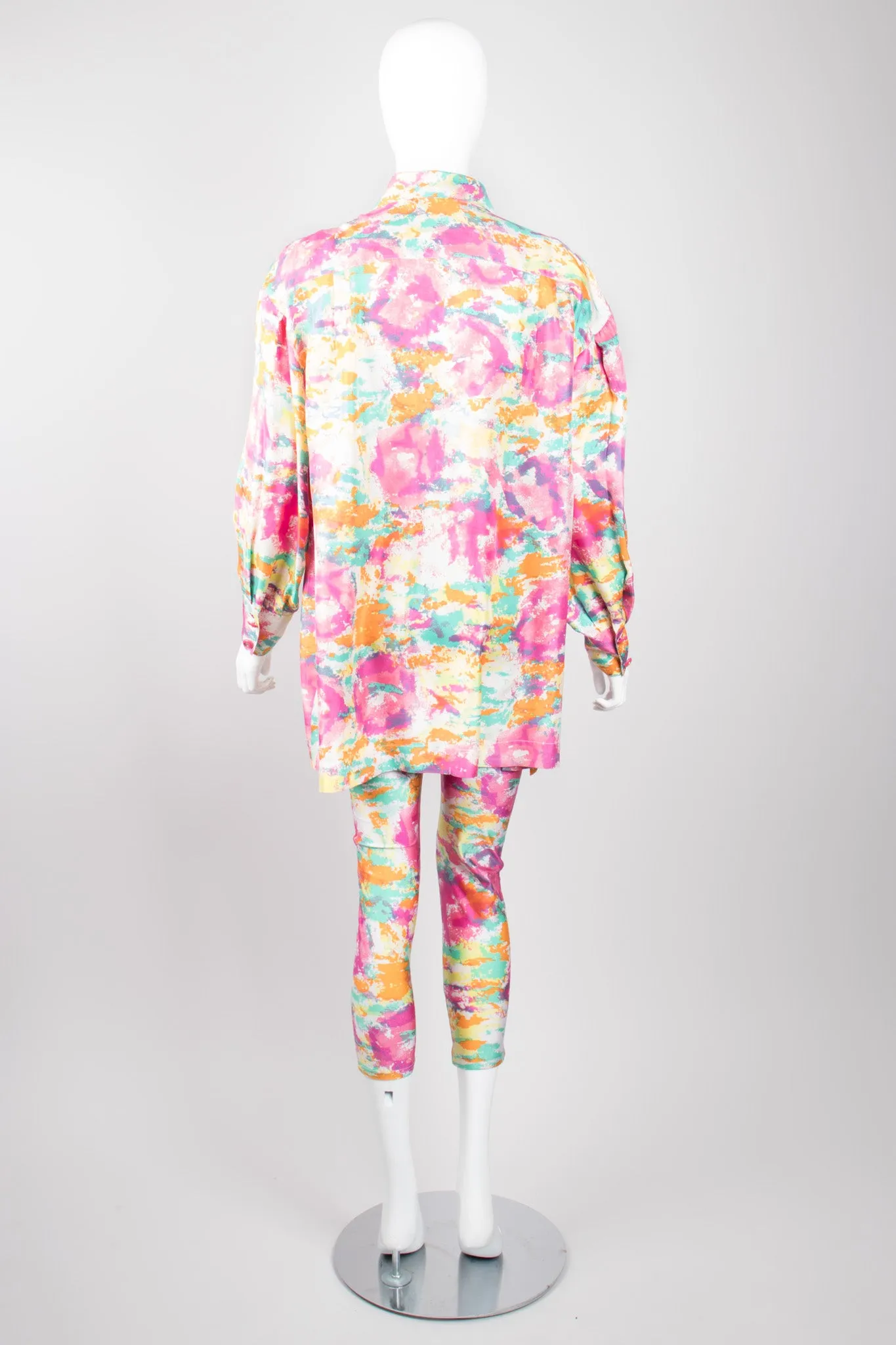 Watercolor Jumpsuit & Shirt Set