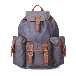 Waterproof Canvas Travel Backpack, School Rucksack, Large Men's Backpack, Cool Hiking Backpack