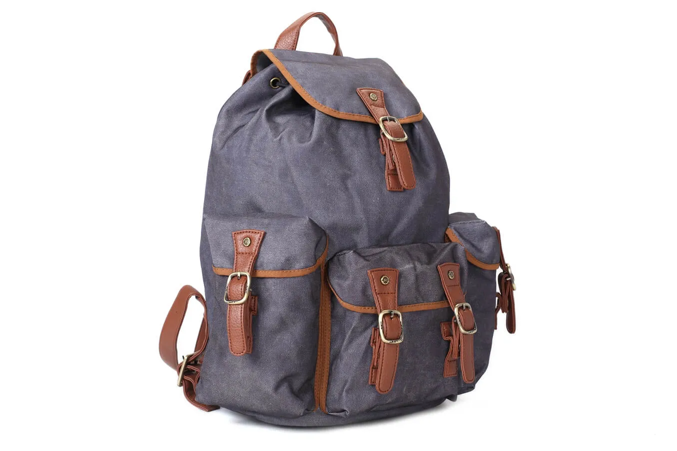 Waterproof Canvas Travel Backpack, School Rucksack, Large Men's Backpack, Cool Hiking Backpack
