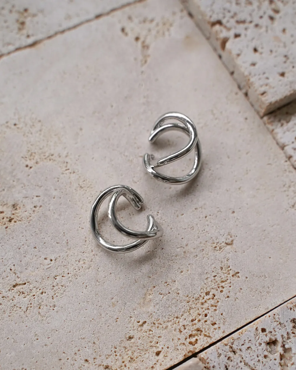 WAVE Ear Cuffs in Silver