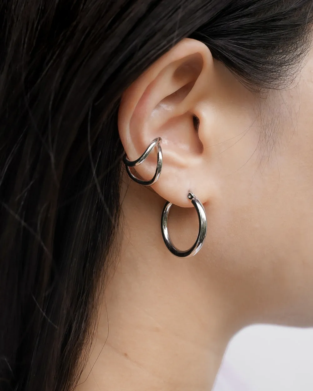 WAVE Ear Cuffs in Silver