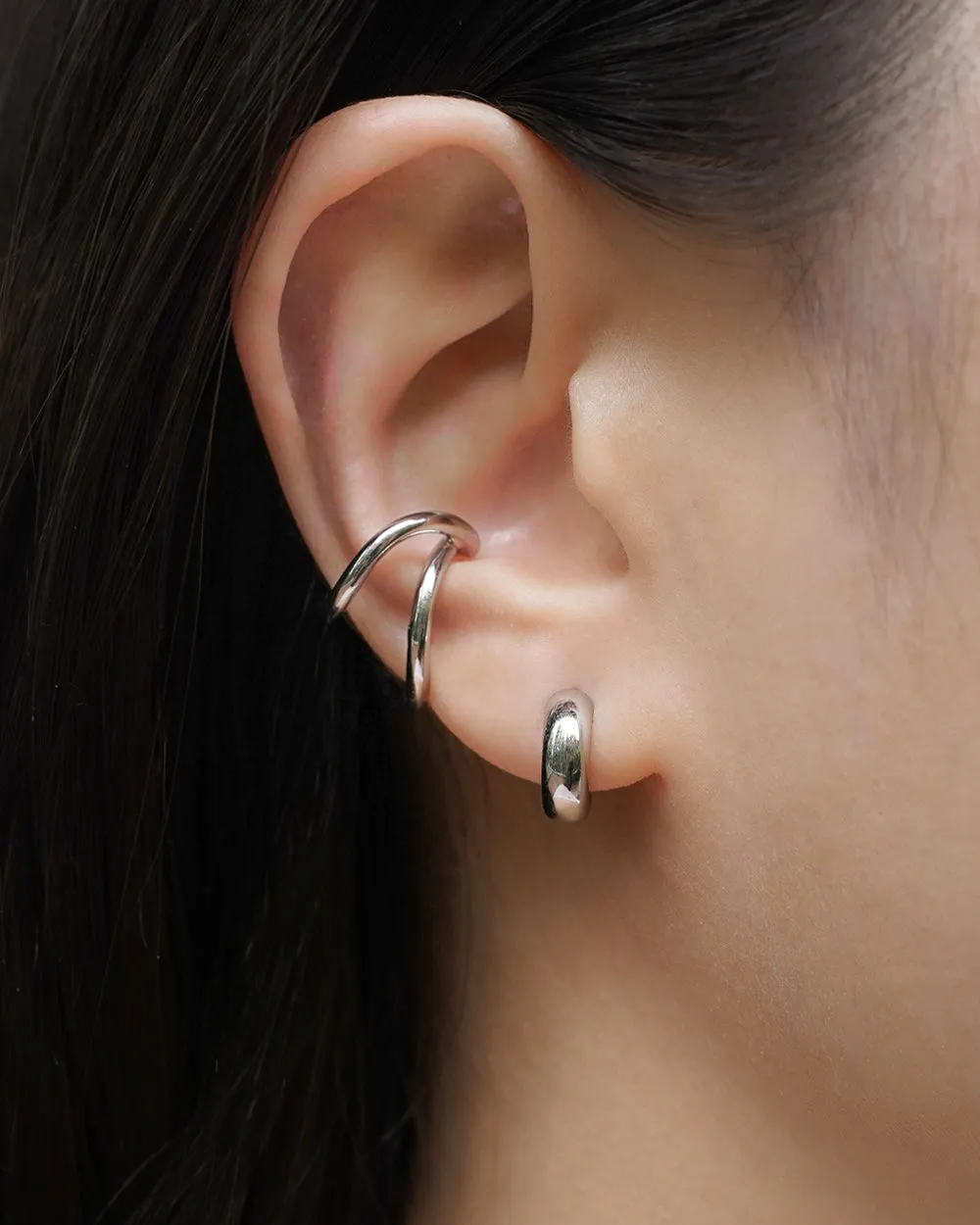 WAVE Ear Cuffs in Silver