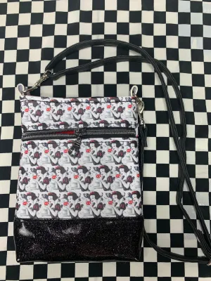 White as snow inspired fan art crossbody bag