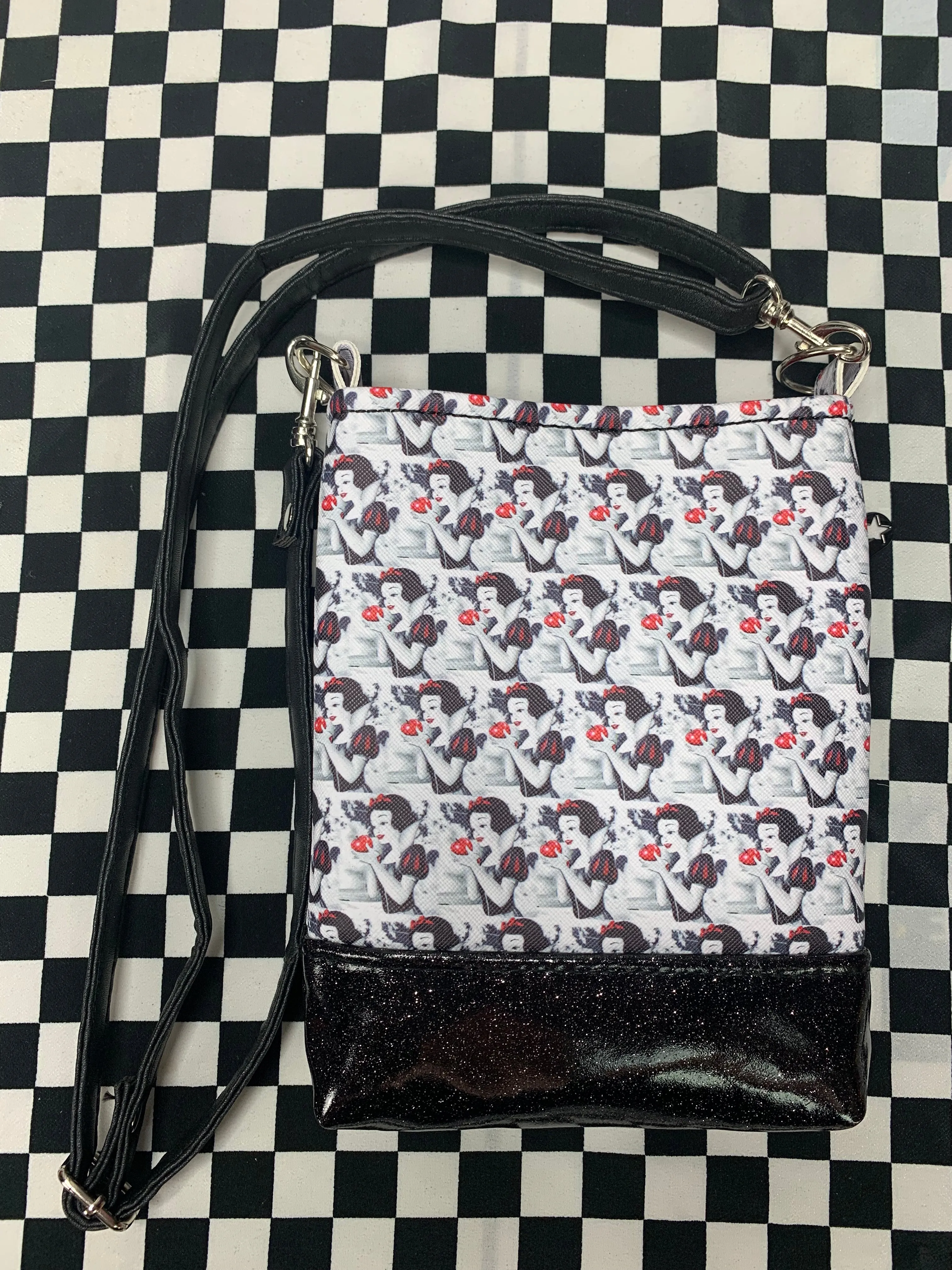 White as snow inspired fan art crossbody bag