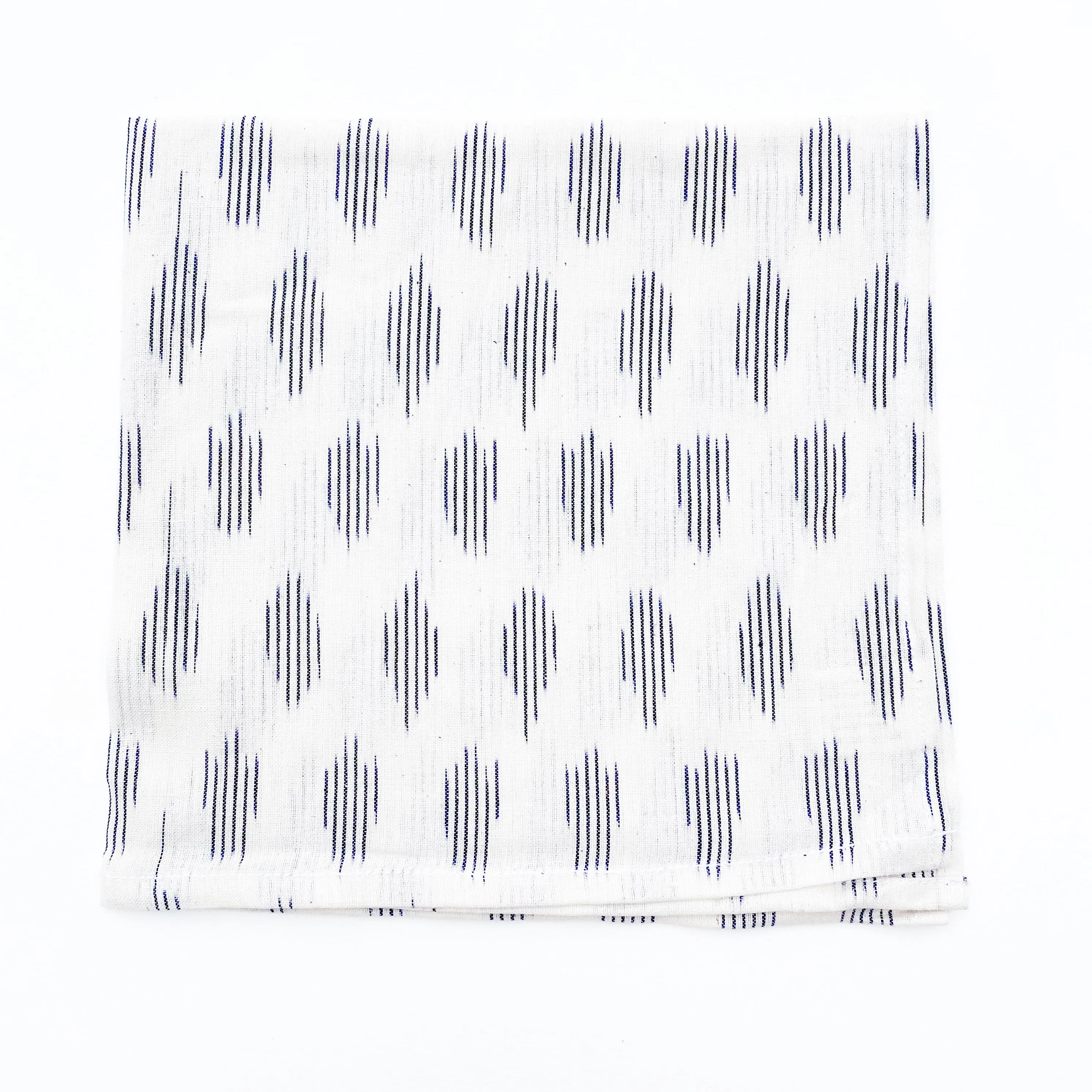 White Modern Dot Cotton Ikat Bandana