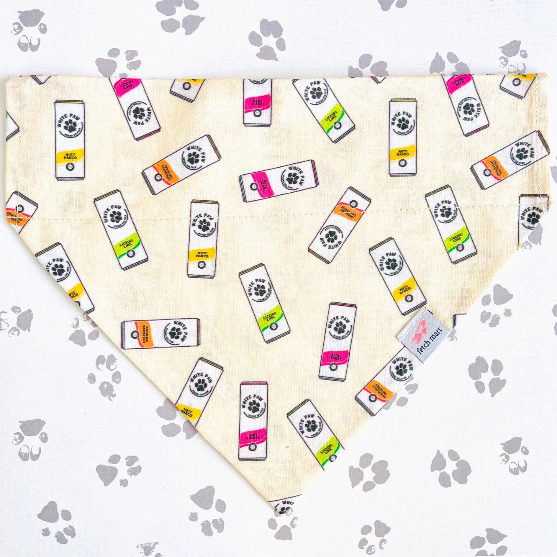White Paws Bandana