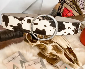 Wide Cow Hide Belt