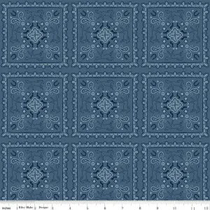 Wild Rose by Riley Blake BANDANAS/DENIM