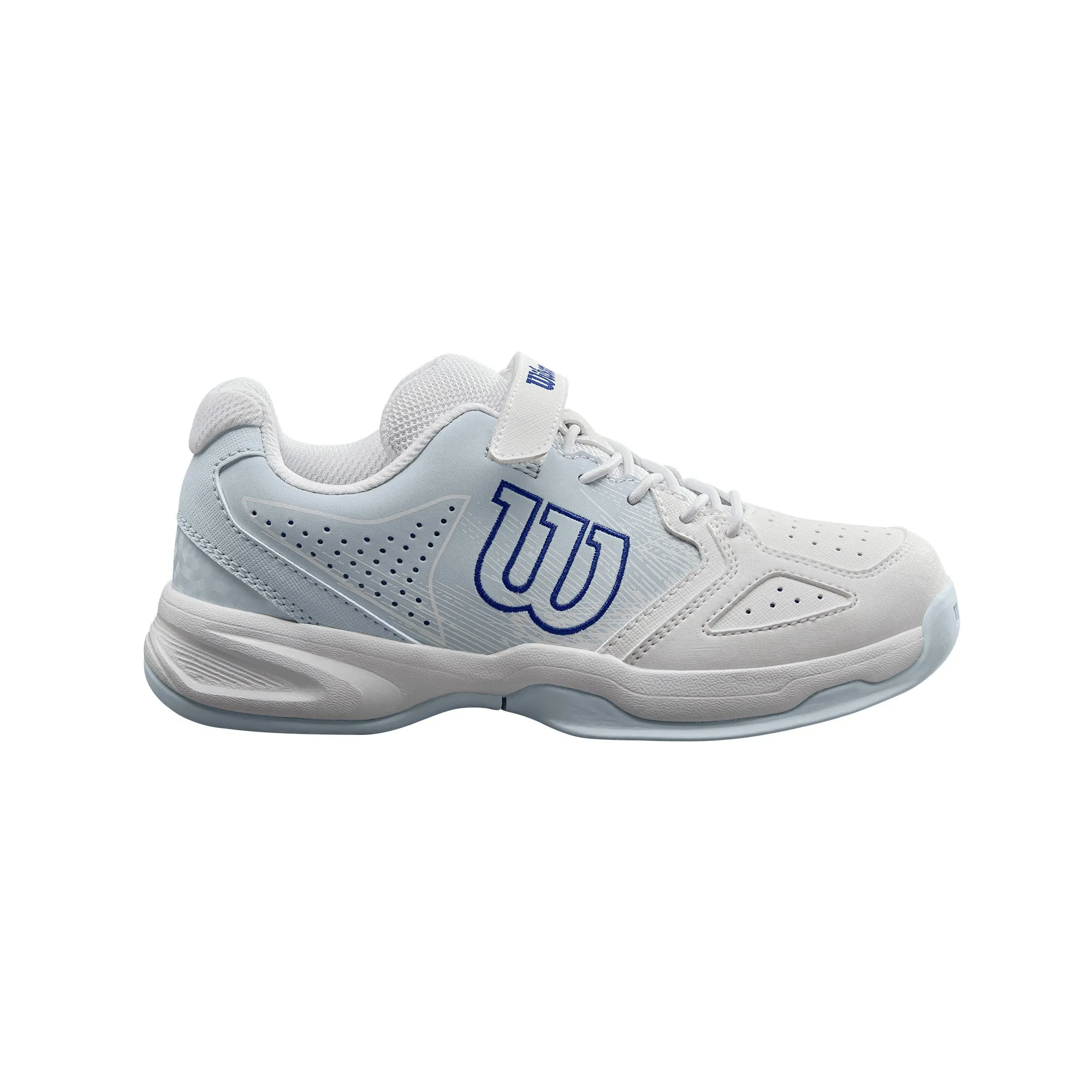 Wilson Stroke Junior Tennis Shoe (White/Blue)
