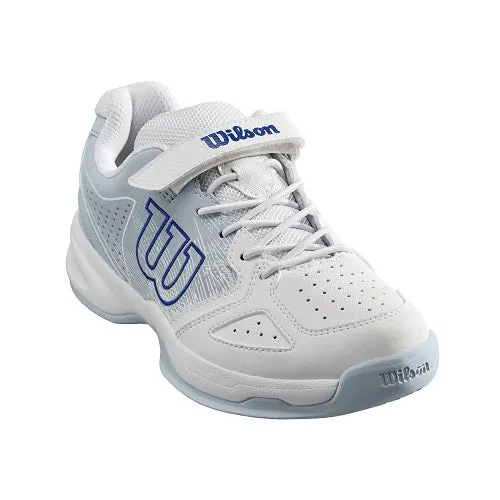 Wilson Stroke Junior Tennis Shoe (White/Blue)