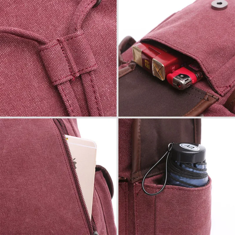 Women Canvas Backpack Purse Vintage