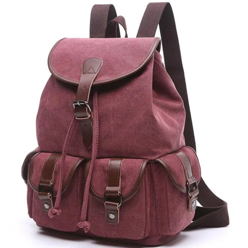 Women Canvas Backpack Purse Vintage