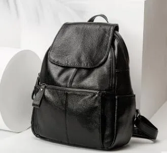 Women Knapsack Zipper Trendy Ladies Shoulder Bag