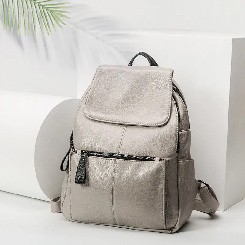 Women Knapsack Zipper Trendy Ladies Shoulder Bag
