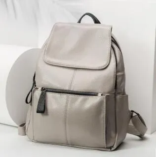 Women Knapsack Zipper Trendy Ladies Shoulder Bag