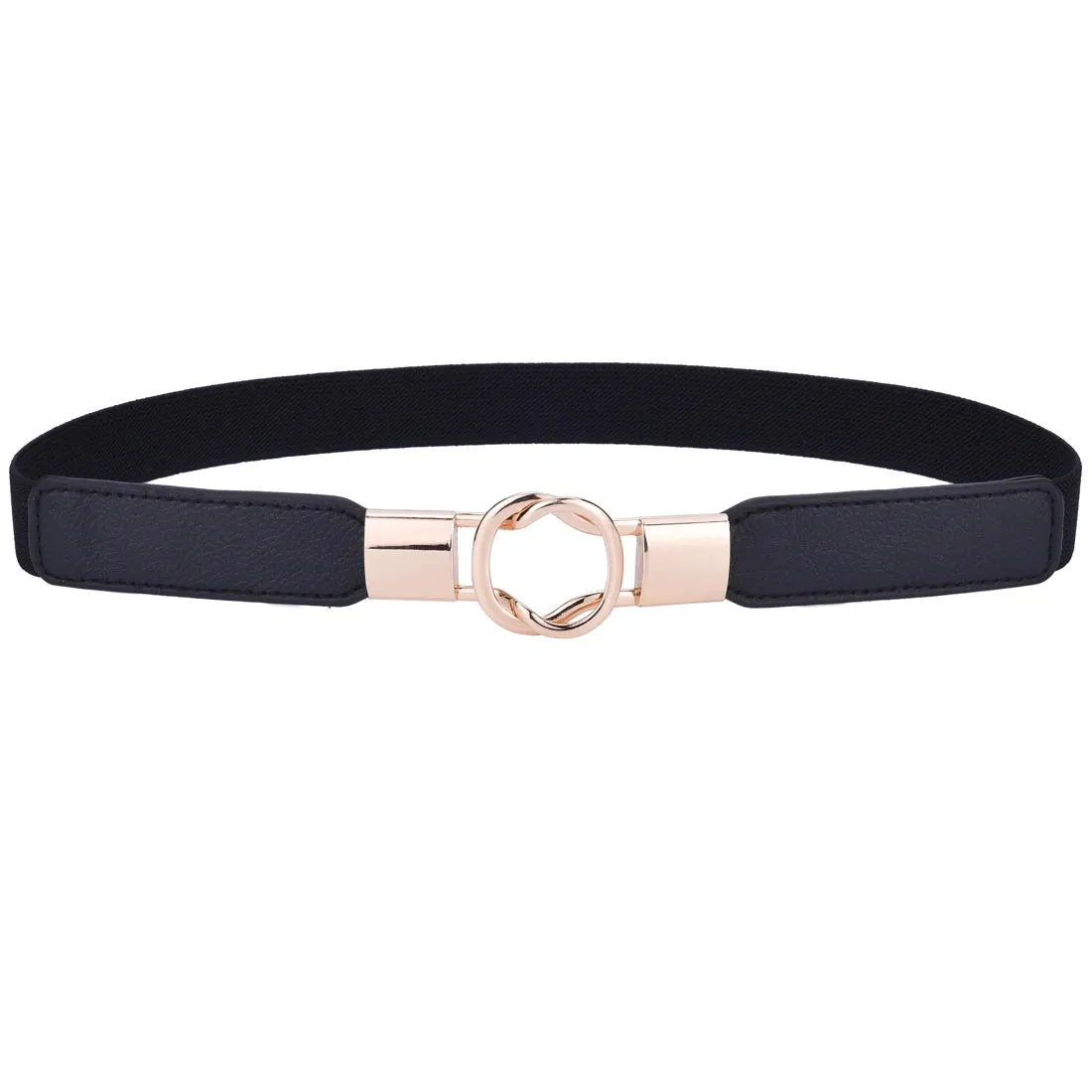 Women Skinny Stretchy Waist Belt for Dress Ladies Elastic Thin Belt Plus Size