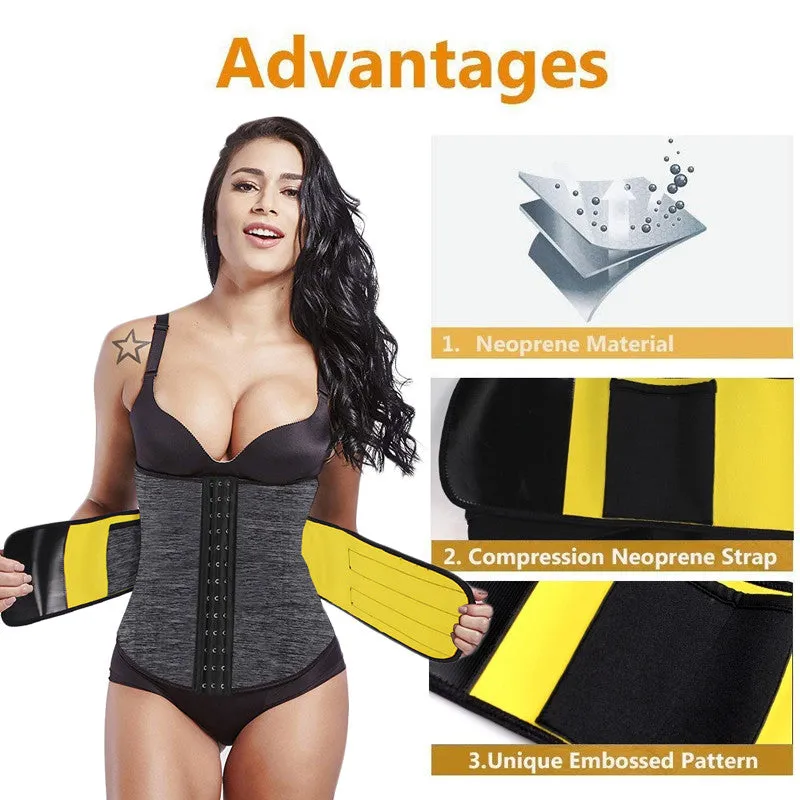 Women Waist Trainer Body Shaper Sweat Fat Burning Girdle