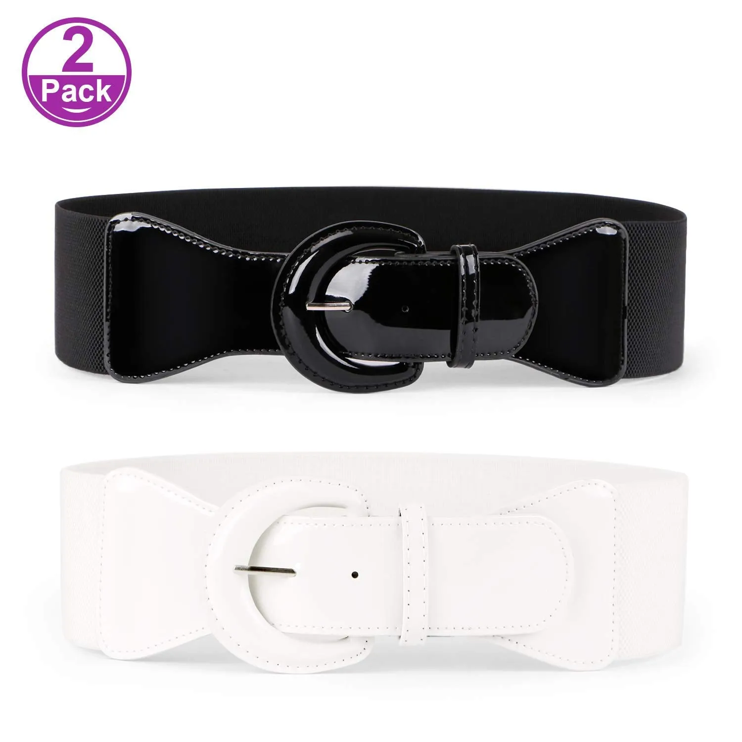 Women Wide Stretchy Cinch Belt Drss Elastic Waist Belts For Women Dress by JASGOOD
