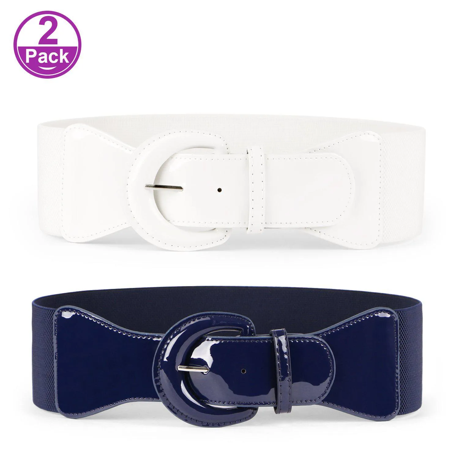 Women Wide Stretchy Cinch Belt Drss Elastic Waist Belts For Women Dress by JASGOOD