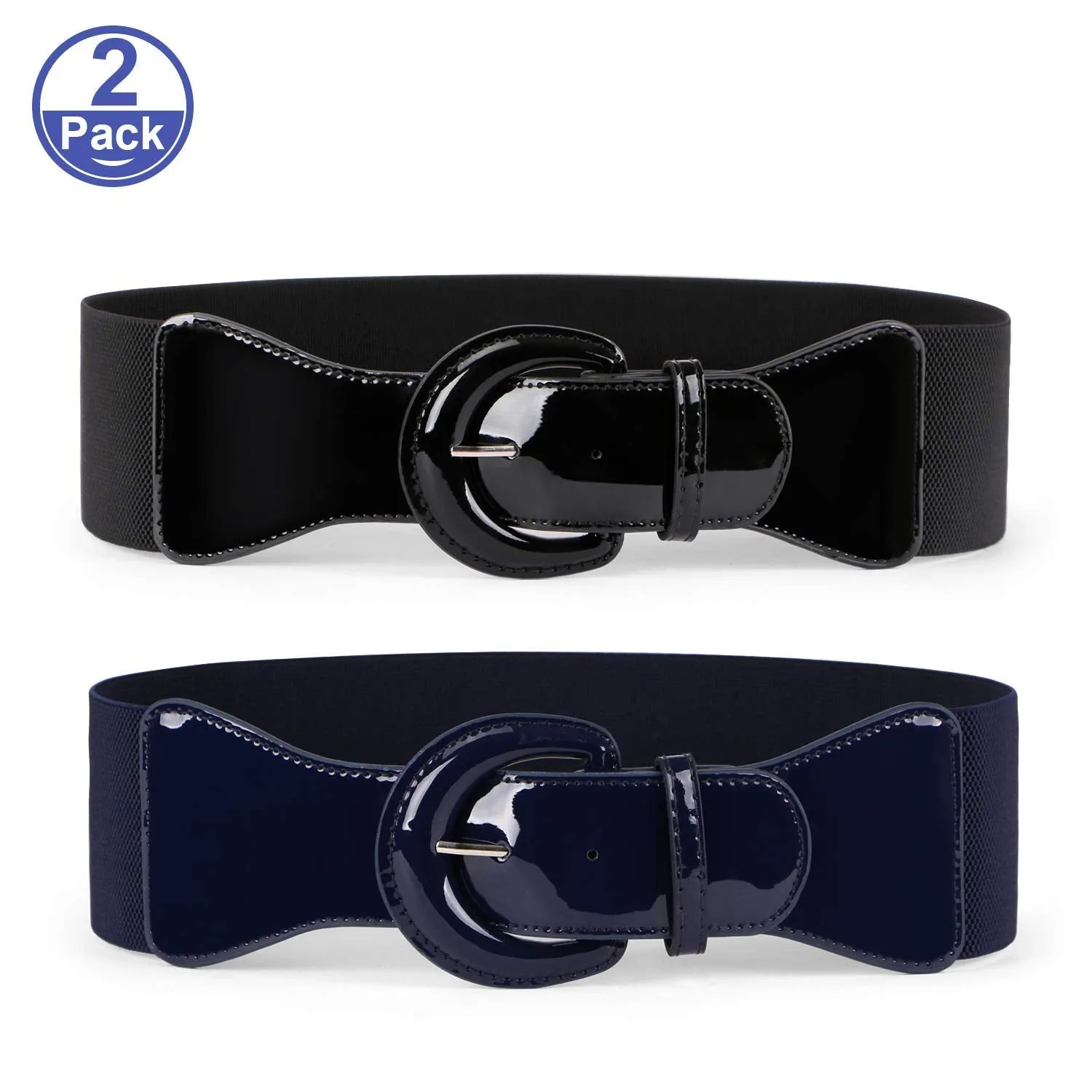 Women Wide Stretchy Cinch Belt Drss Elastic Waist Belts For Women Dress by JASGOOD