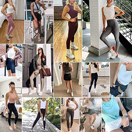 Women Workout Crop Tank Tops Fitness Athletic Activewear Cute Crossover Yoga Sports Shirts - Dark Grey