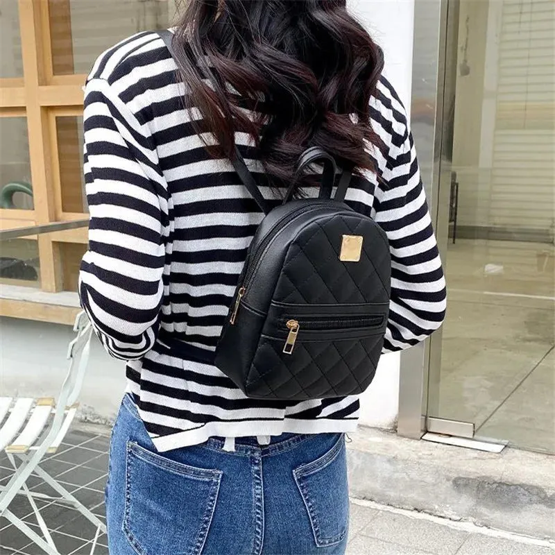 Women's Embroidered Double Pocket Shoulder Bag - Fashionable Tote
