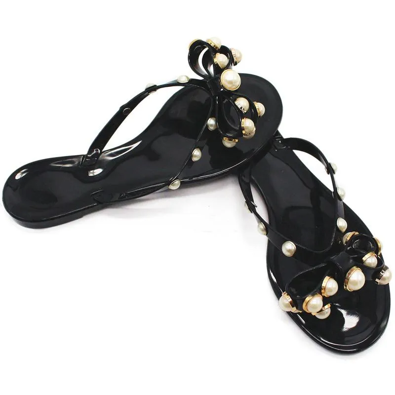 Women's Fashion Bow Pearl Slippers