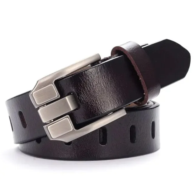 Women's leather belt Luxury brand of fashion designer Women's Ceinture femmes