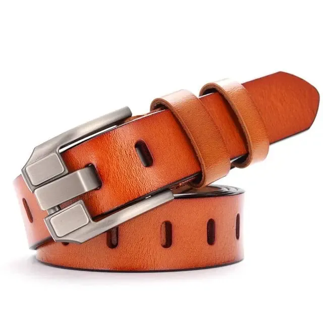 Women's leather belt Luxury brand of fashion designer Women's Ceinture femmes