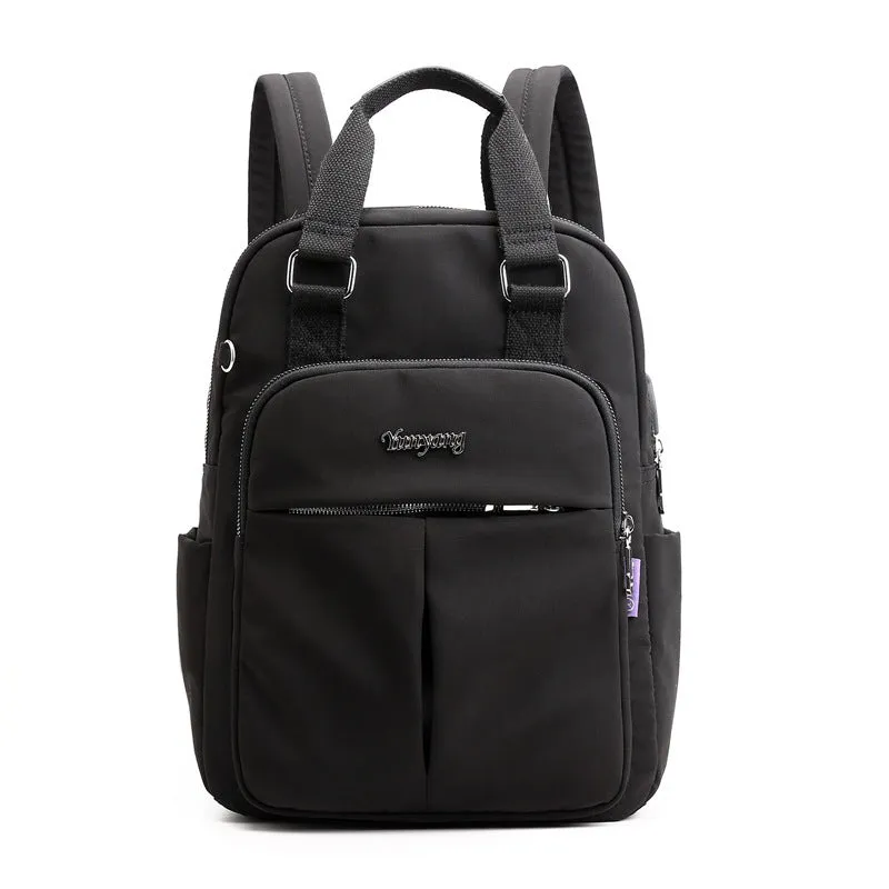 Women's Multi Functional Fashion Travel Backpack With USB Charge Port