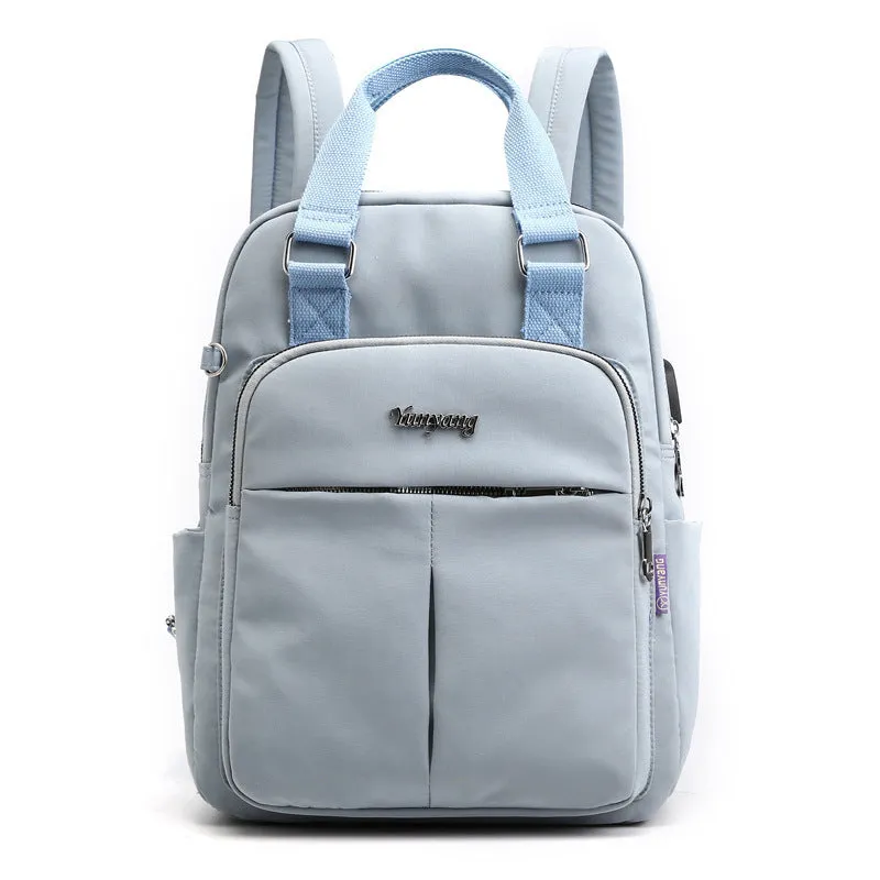 Women's Multi Functional Fashion Travel Backpack With USB Charge Port