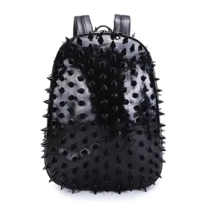 Woowooh PU Soft Stud Punk Waterproof Backpack