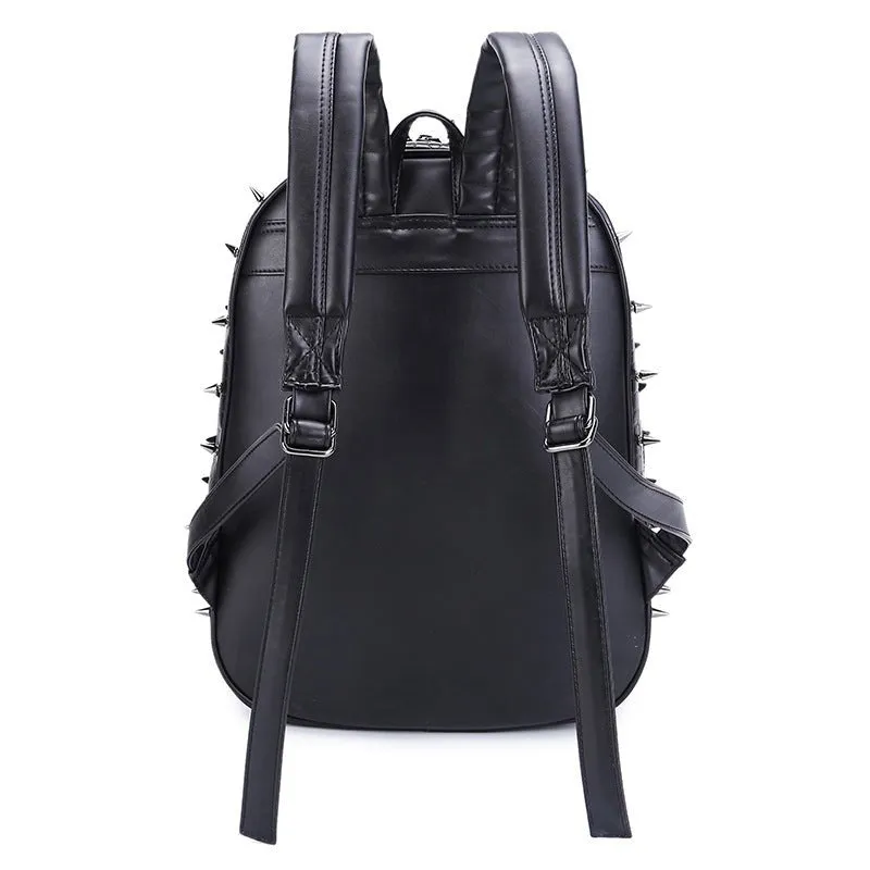 Woowooh PU Soft Stud Punk Waterproof Backpack