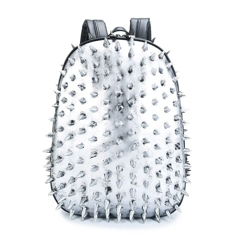 Woowooh PU Soft Stud Punk Waterproof Backpack