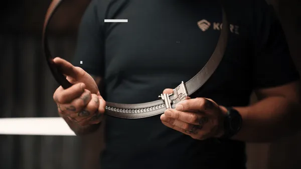 X5 BUCKLE | LEATHER GUN BELT 1.5"