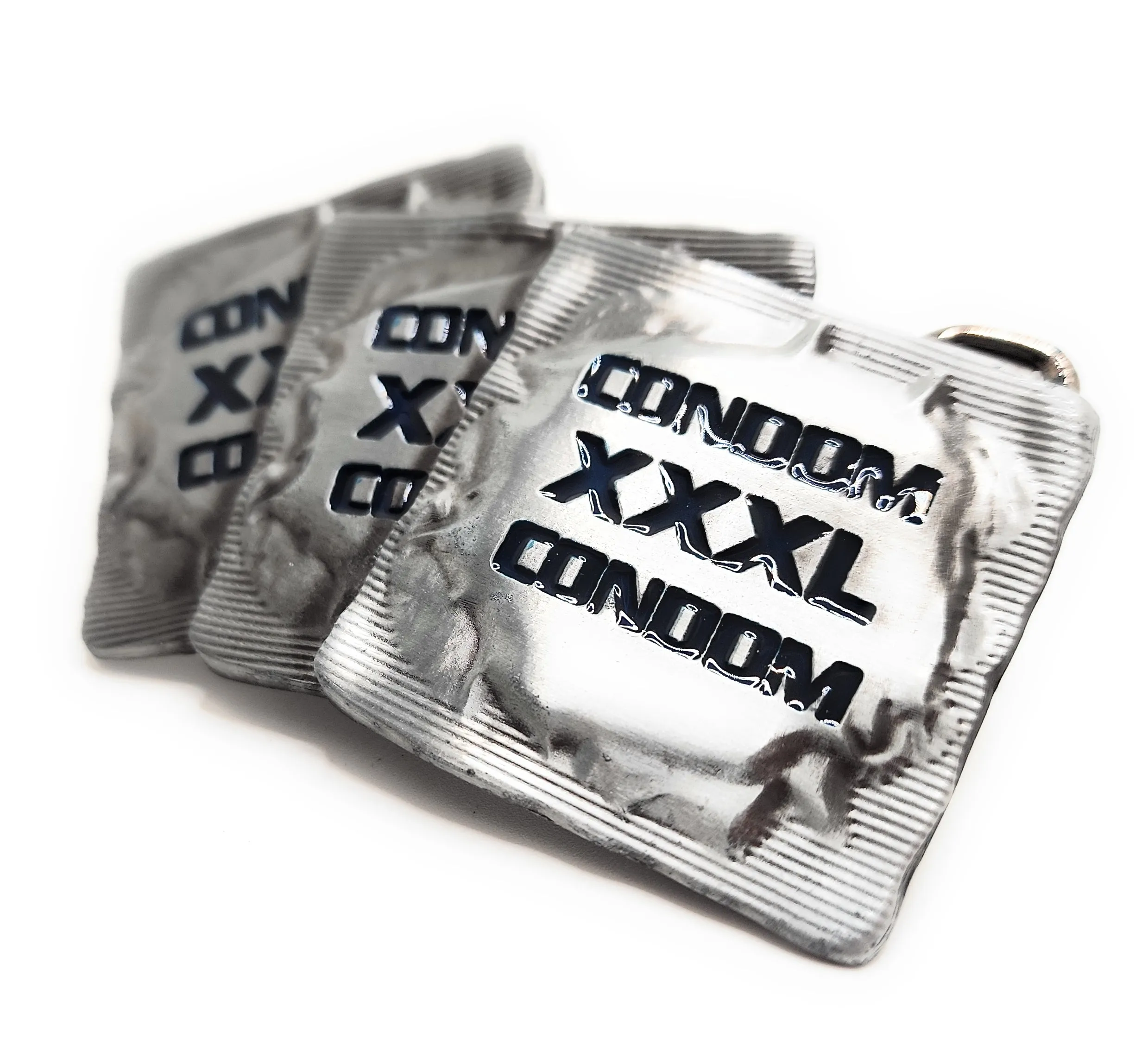 XXXL Condoms Belt Buckle Blue Funny Belt Buckle