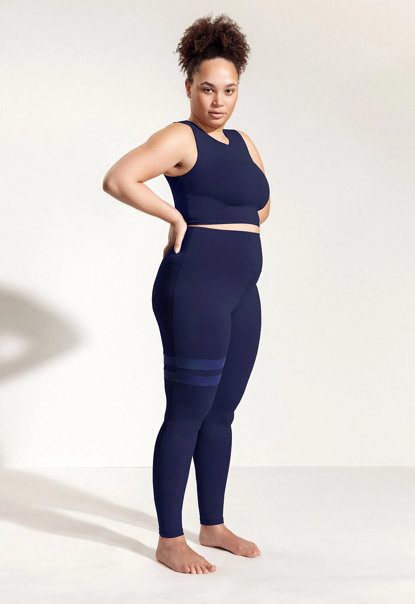 Yoga Leggings „Larimar “ in Dunkelblau