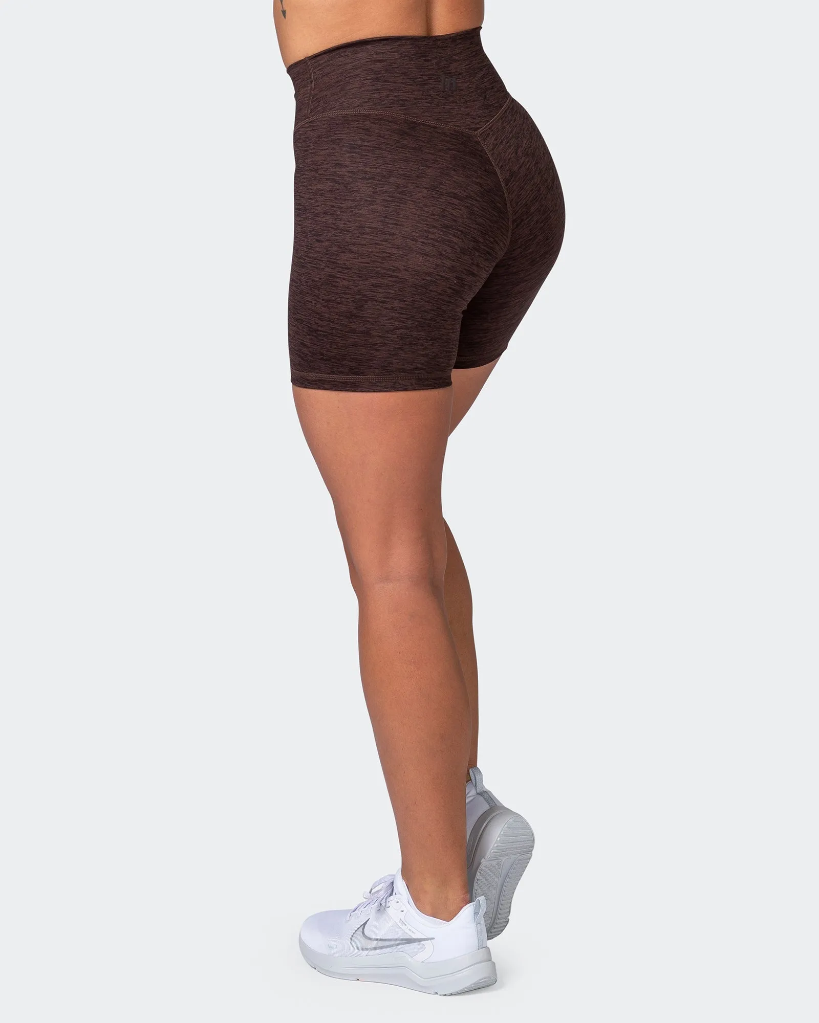 Zero Rise Everyday Bike Shorts - Coffee Marl