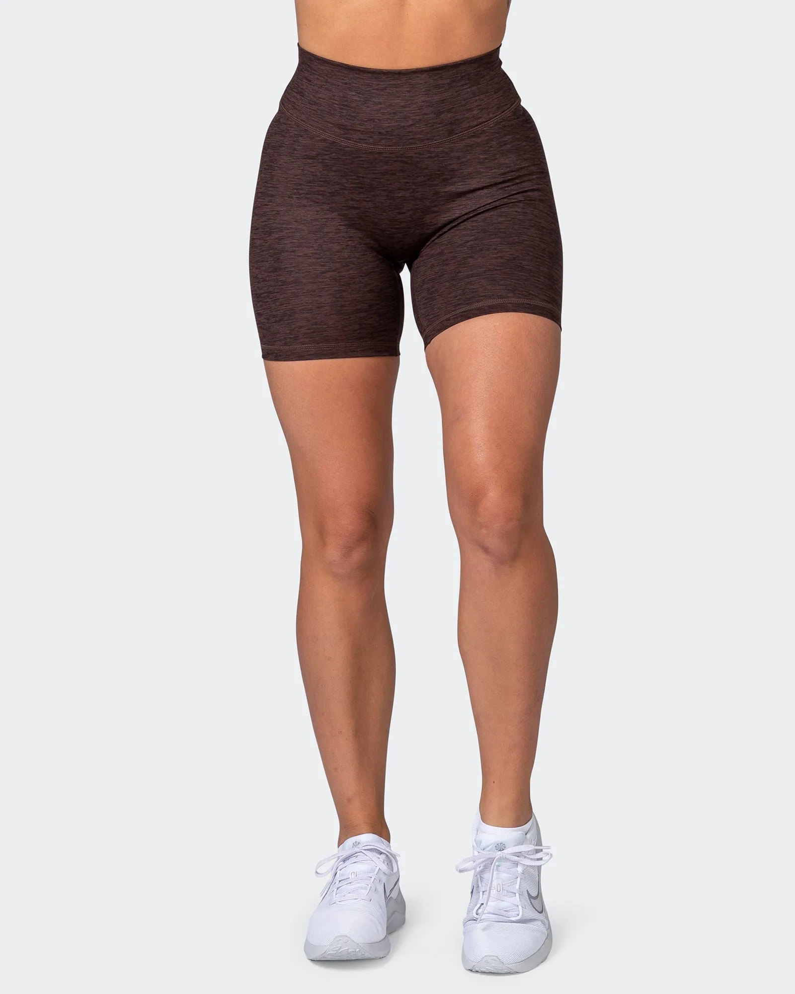 Zero Rise Everyday Bike Shorts - Coffee Marl