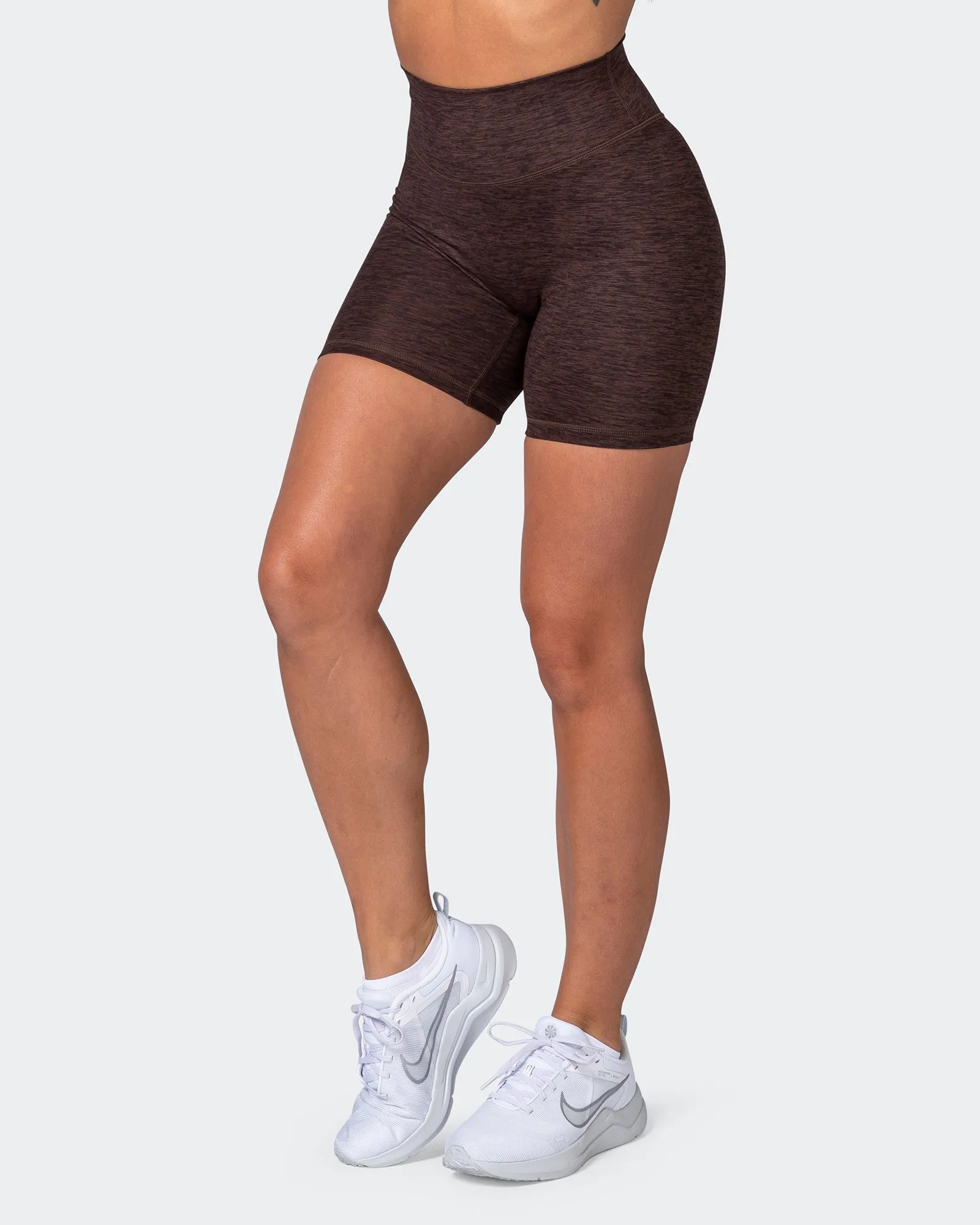 Zero Rise Everyday Bike Shorts - Coffee Marl