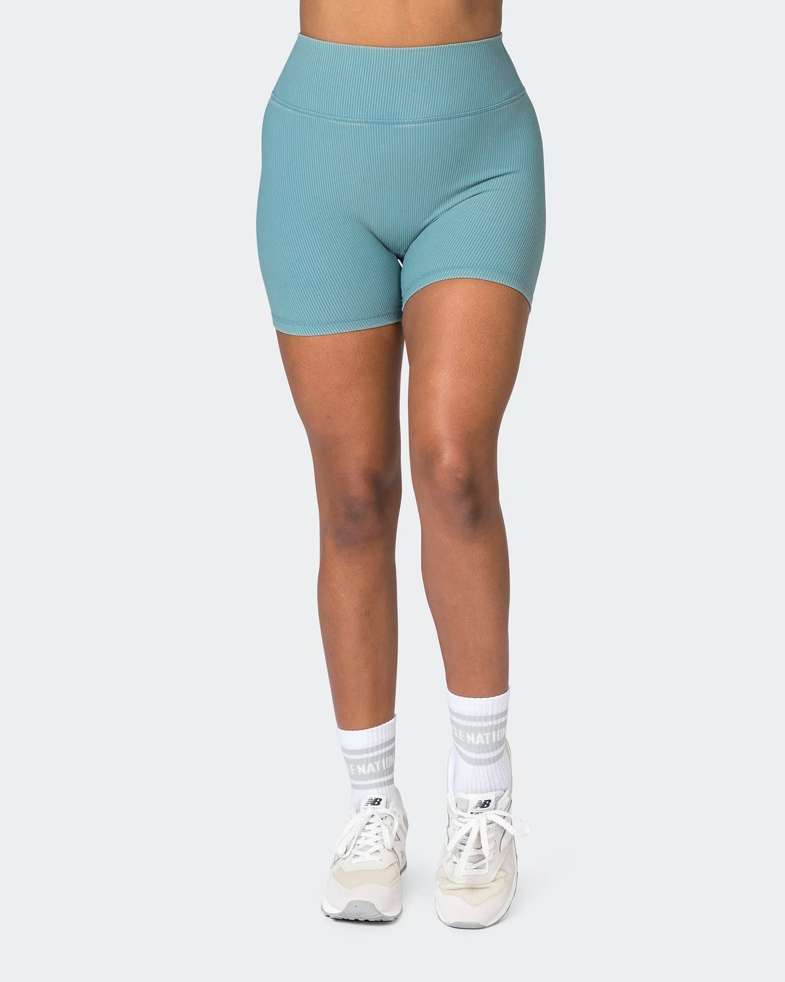 Zero Rise Vintage Rib Midway Shorts - Washed Harbour